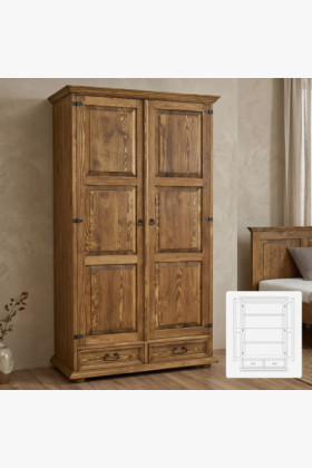 Šatní skriňa rustikálna - Policová